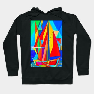 Sail Away: Stunning Sailboat Art Hoodie